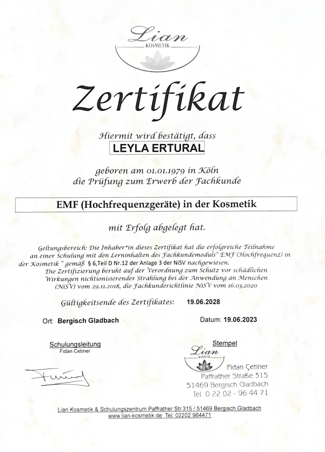 Flyer – Leyla Ertural