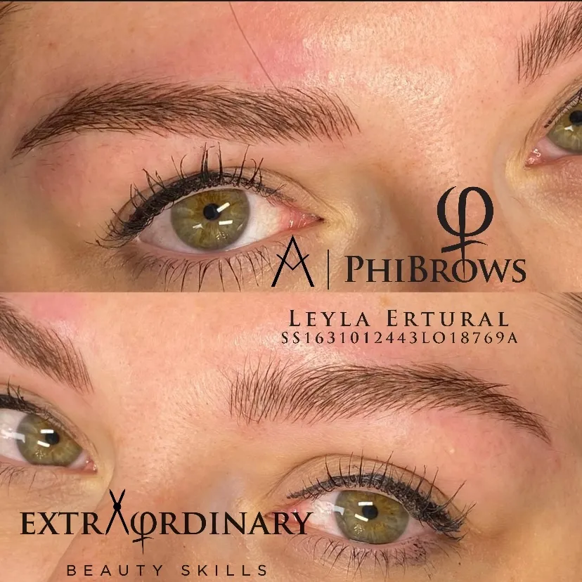 Vor und nach dem Microblading – Leyla Ertural
