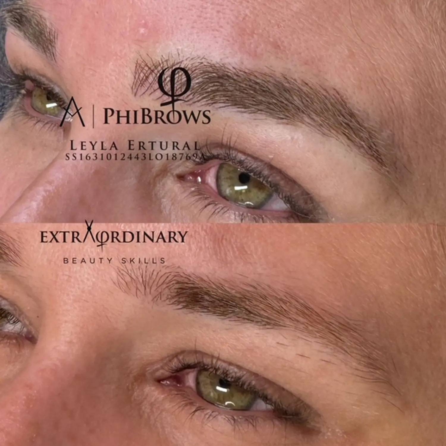 Vor und nach dem Microblading – Leyla Ertural