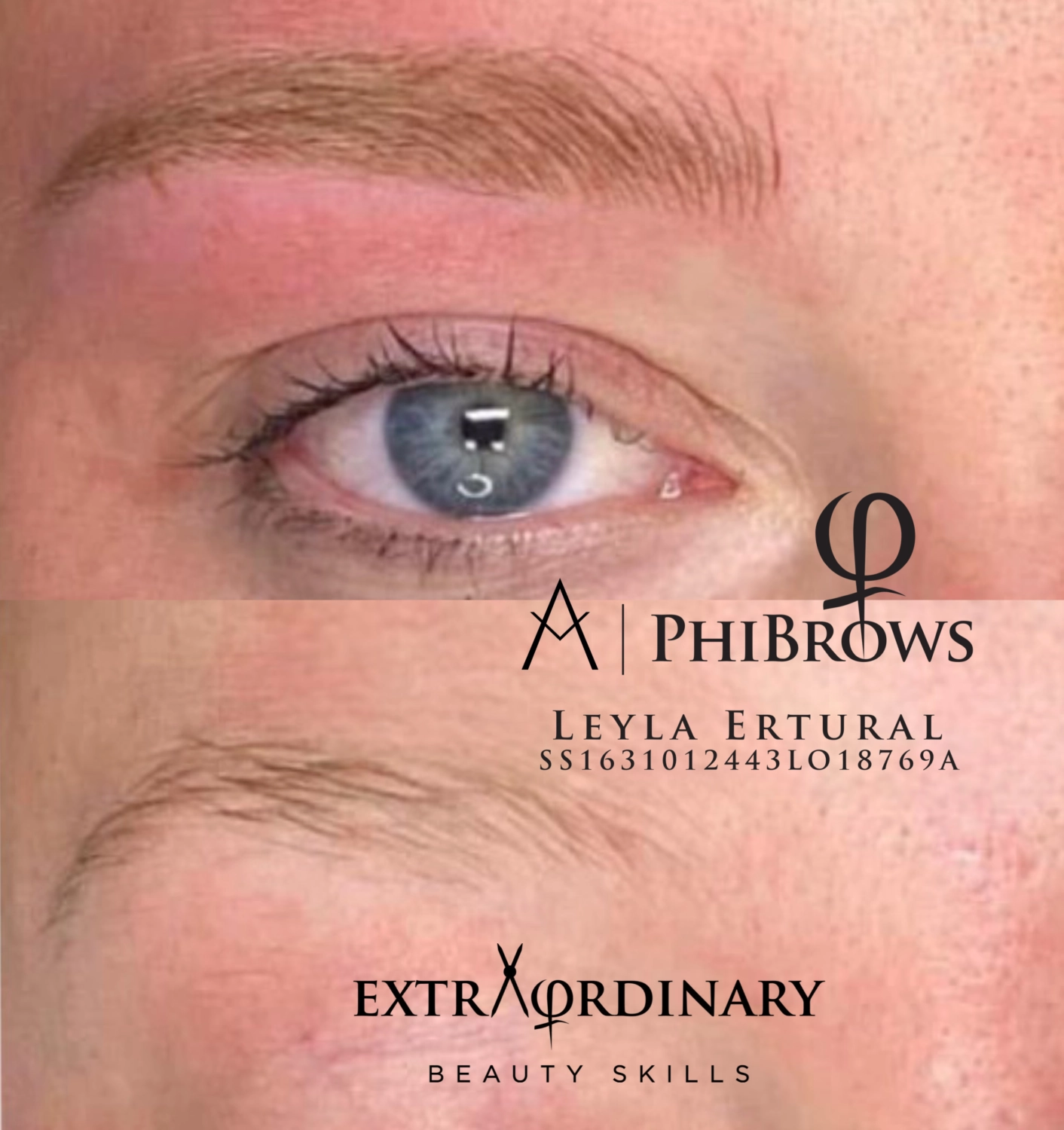 Vor und nach dem Microblading – Leyla Ertural