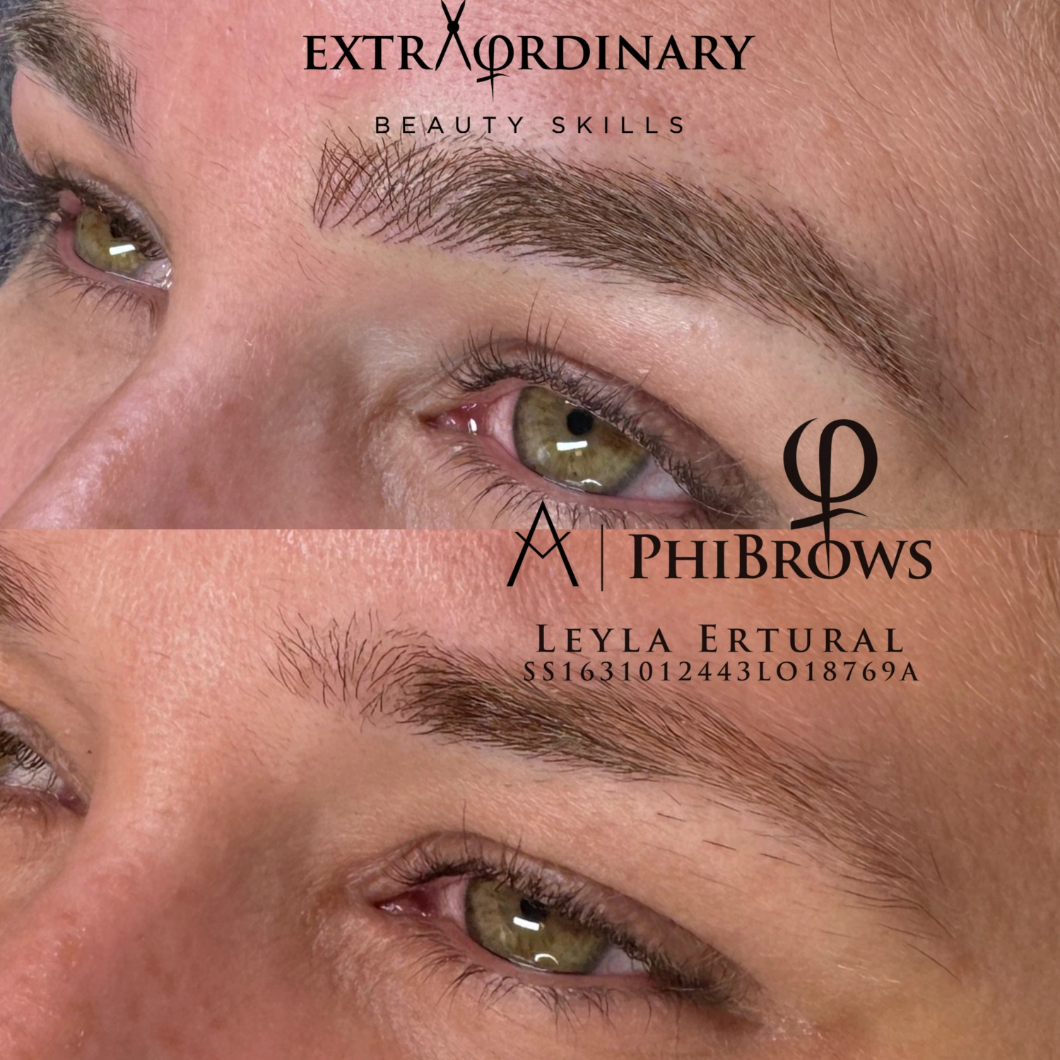 Vor und nach dem Microblading – Leyla Ertural